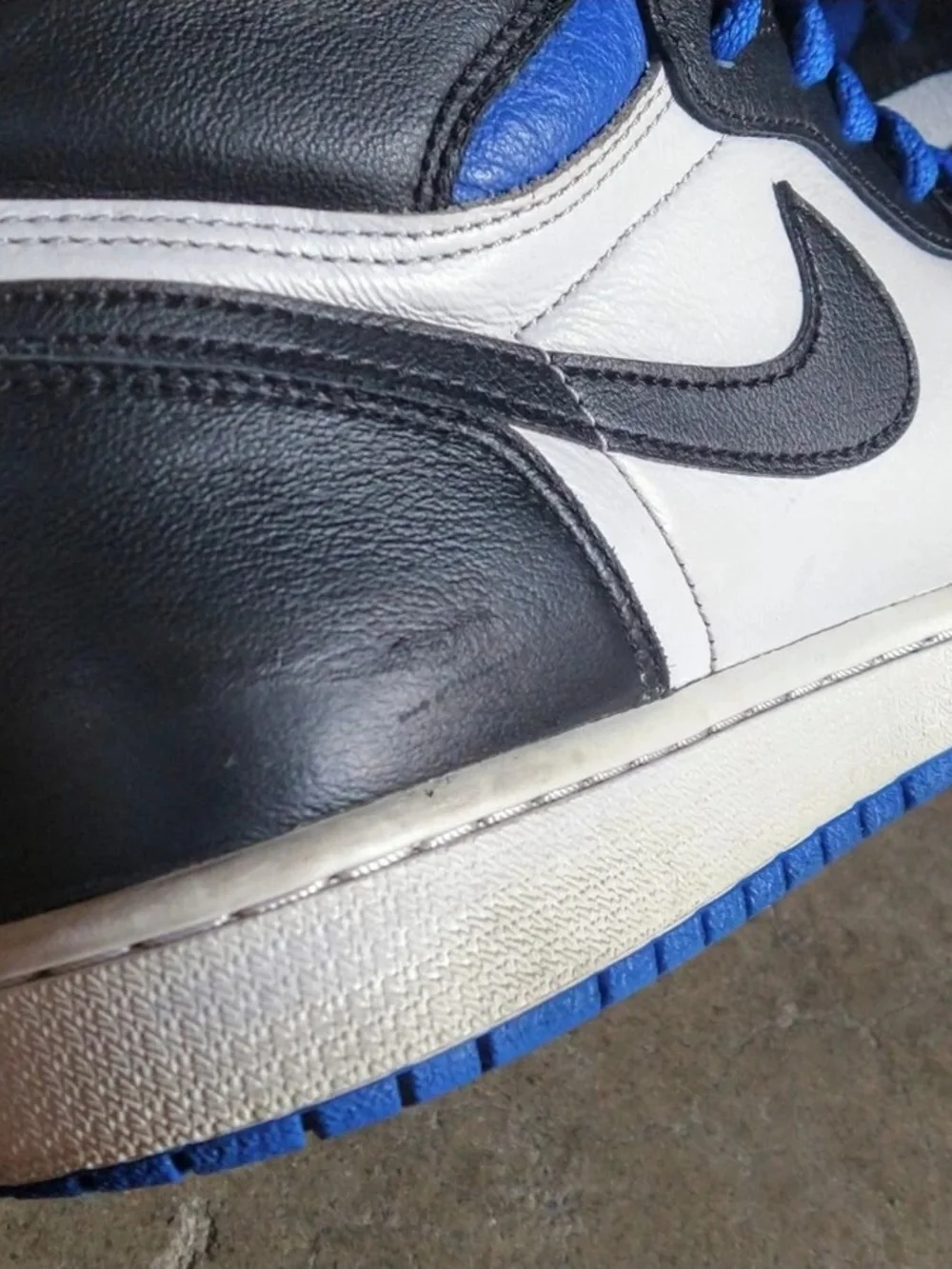 Nike Air Jordan 1 High - Royal Blue/Black/White Men 10